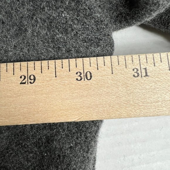 VTG Avirex Wool Jacket Extra Extra Large Grey Distressed Snap Button Bomber - Picture 14 of 16